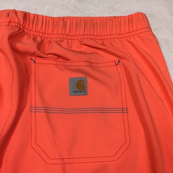 Carhartt Womens XL Force Cross-Flex Modern Fit Bootcut Scrub Pant Orange Pockets - Picture 14 of 16